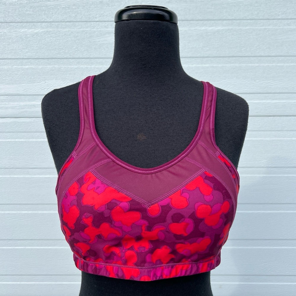 Brooks Moving Comfort Women's Urban X-Over A/B in Purple and Red Print, L